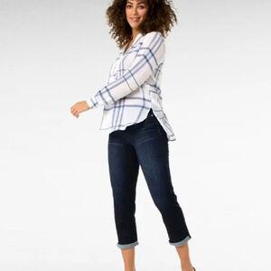 Women's Liverpool Jeans Capri Dark Blue Size 6